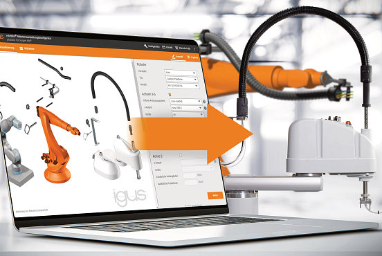 QUICKROBOT, IL TOOL ONLINE IGUS PER CONFIGURARE SEMPLICEMENTE L’ALLESTIMENTO DEI ROBOT